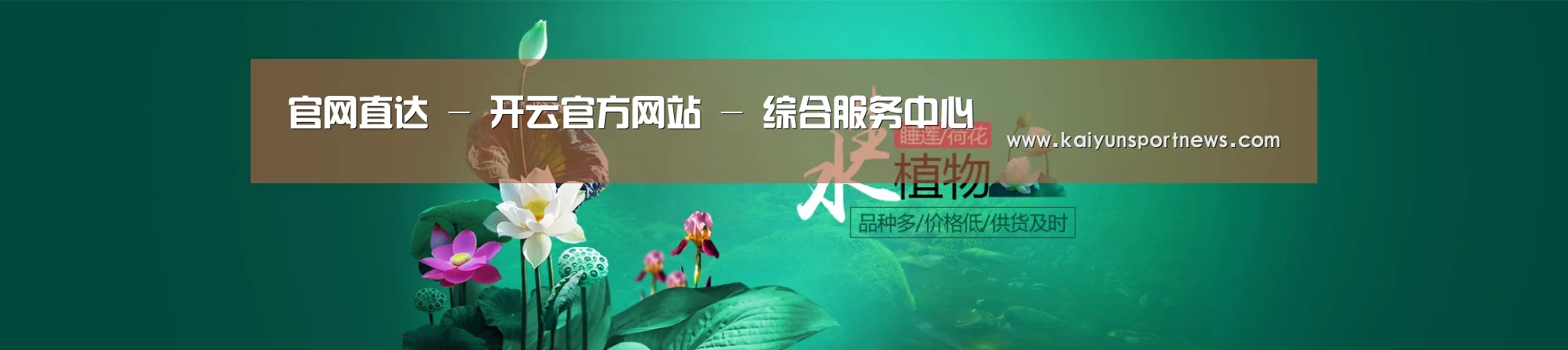 鲜花水草花卉网站模板