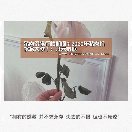 猪肉价格行情如何?2020年猪肉价格将大跌?:开云数据(图1) 开云品牌